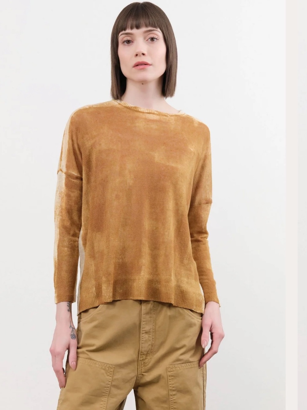 F Cashmere Forbicine Long Sleeve Top - NWT!
